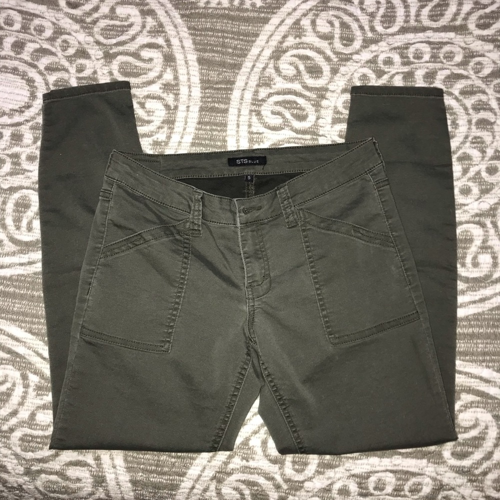 ‘STS Blue’ Olive Skinny Ankle Jeans - Picture 2 of 8